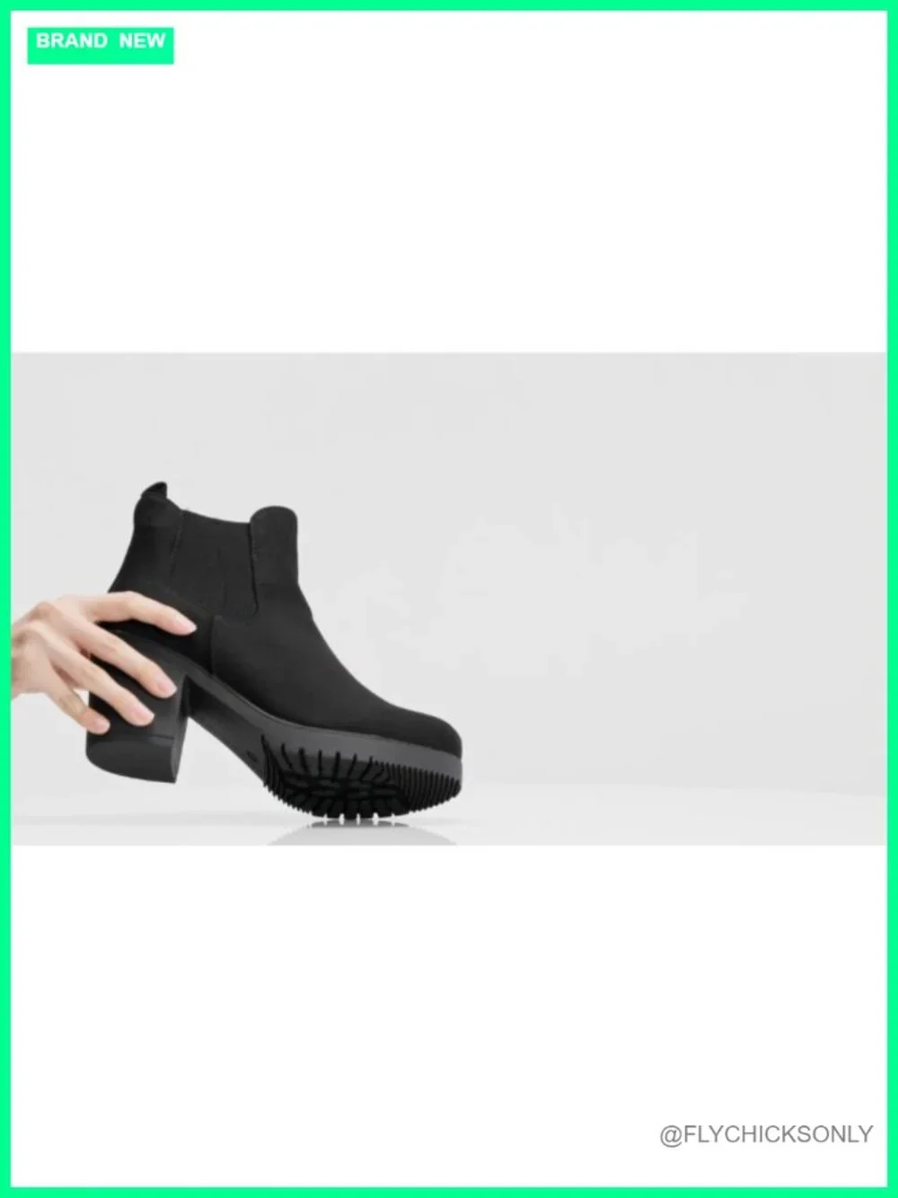 Faux Suede Chunky Heel Chelsea Ankle Boots Slip On Fall Booties